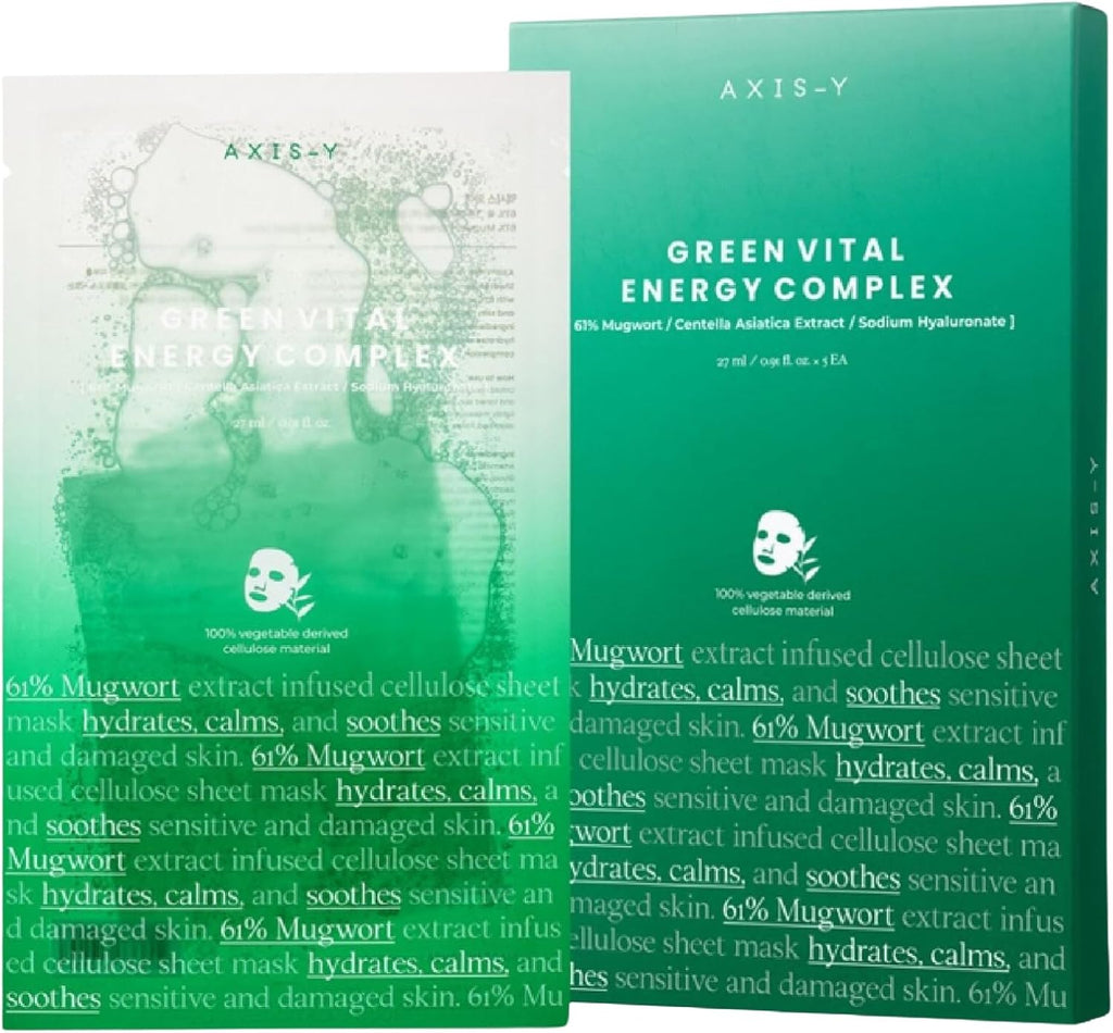AXIS-Y Mugwort Green Vital Energy Complex Sheet Mask 27ml