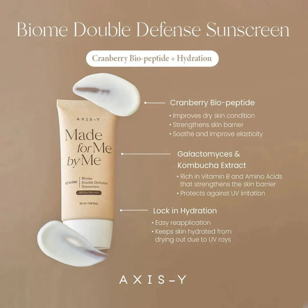 Axis Y Biome Double Defence Sunscreen - 50ml