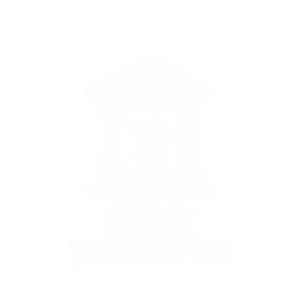 White bank transfer icon
