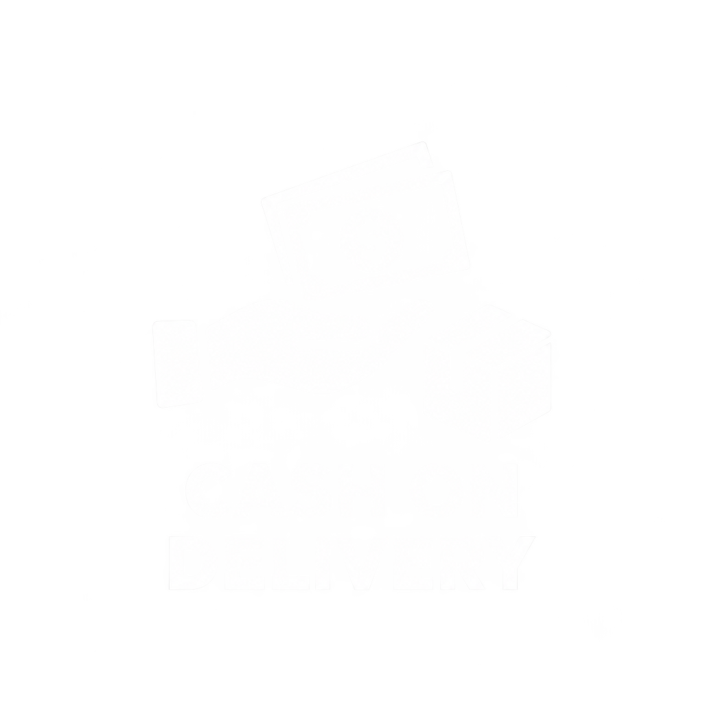 White cash on delivery icon